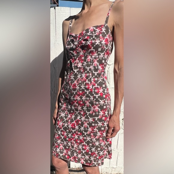 Patagonia Patterned Hemp & Organic Cotton Babydoll Strap Midi Dress Bwn(14) - Picture 7 of 15